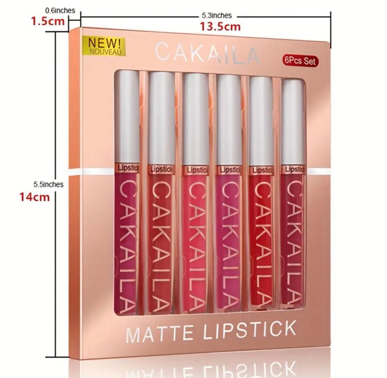 Rouge à lèvres liquide mat 6pcs - SDEG Glitter