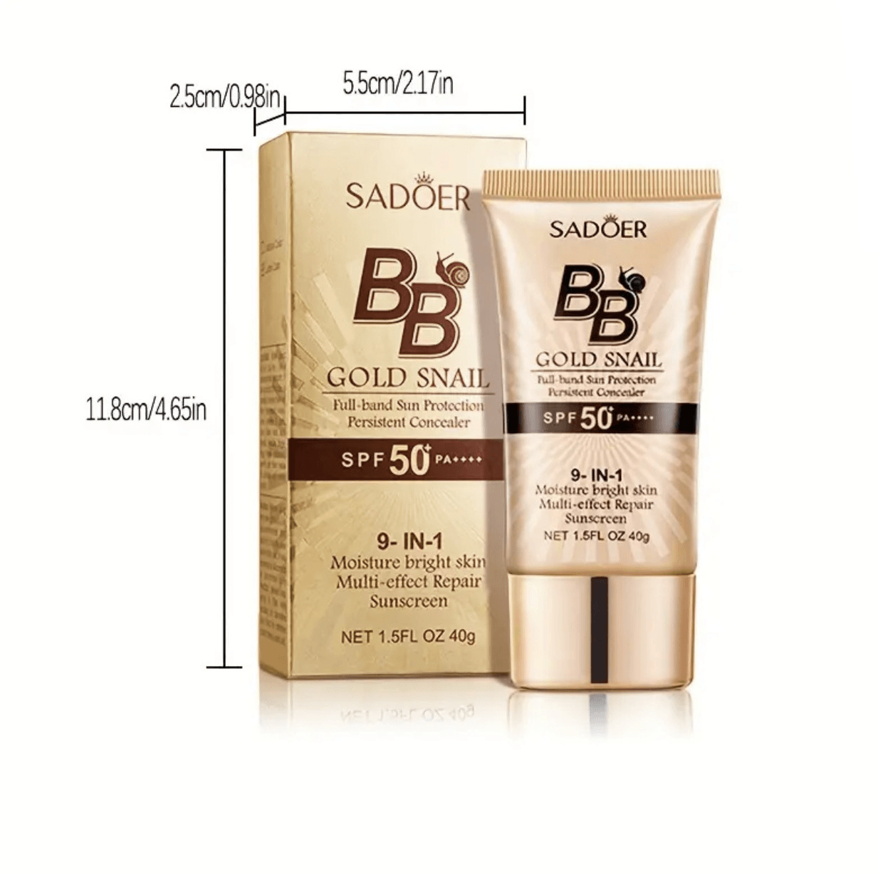 Golden BB Cream SPF50 - SDEG Glitter