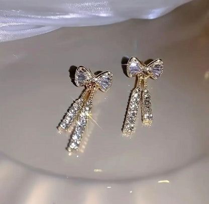 Boucles d'oreilles glamour en cristal de zircon - SDEG Glitter